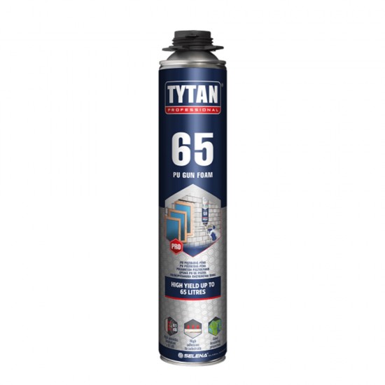 Tytan 65 Vară, Spumă Poliuretanică de Pistol 870 ml Tytan 65 Vară, Spumă Poliuretanică de Pistol 870 ml